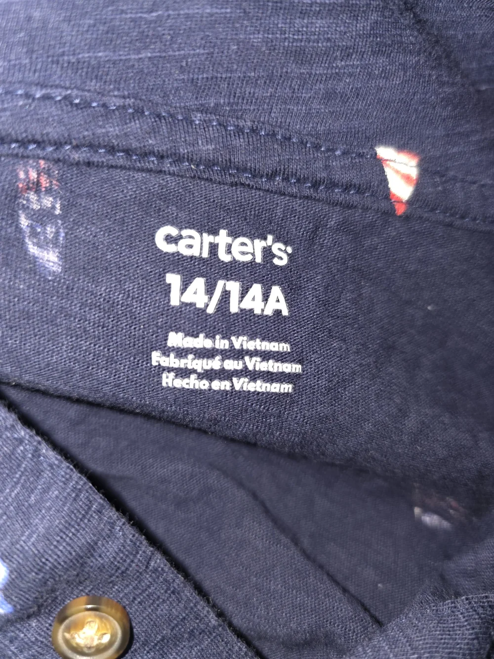 Carters Navy Polo with Summer Motif